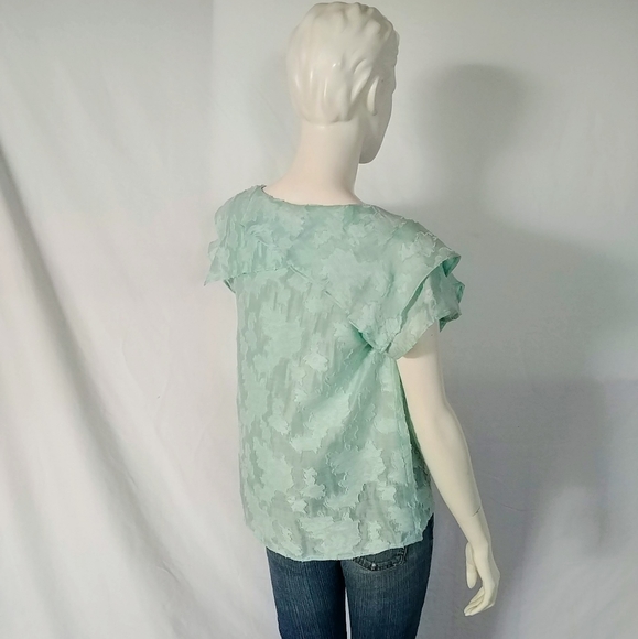 Wren Bib Front Embroidered Silk Top - Picture 4 of 8